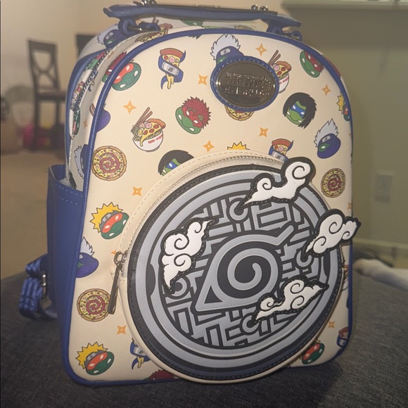 Loungefly Blue and White Anime Backpack - Picture 1 of 9